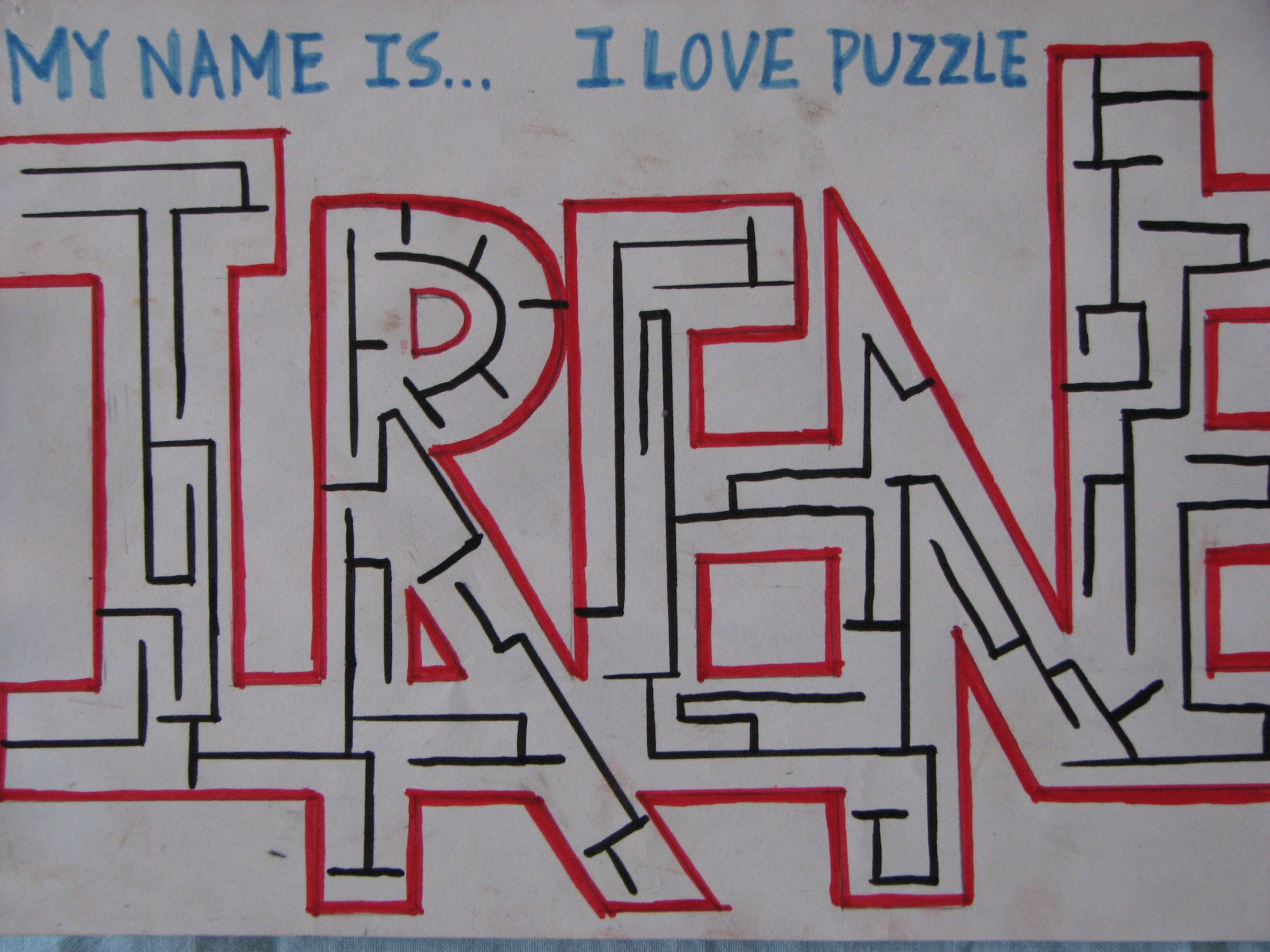 Irene loves puzzle!